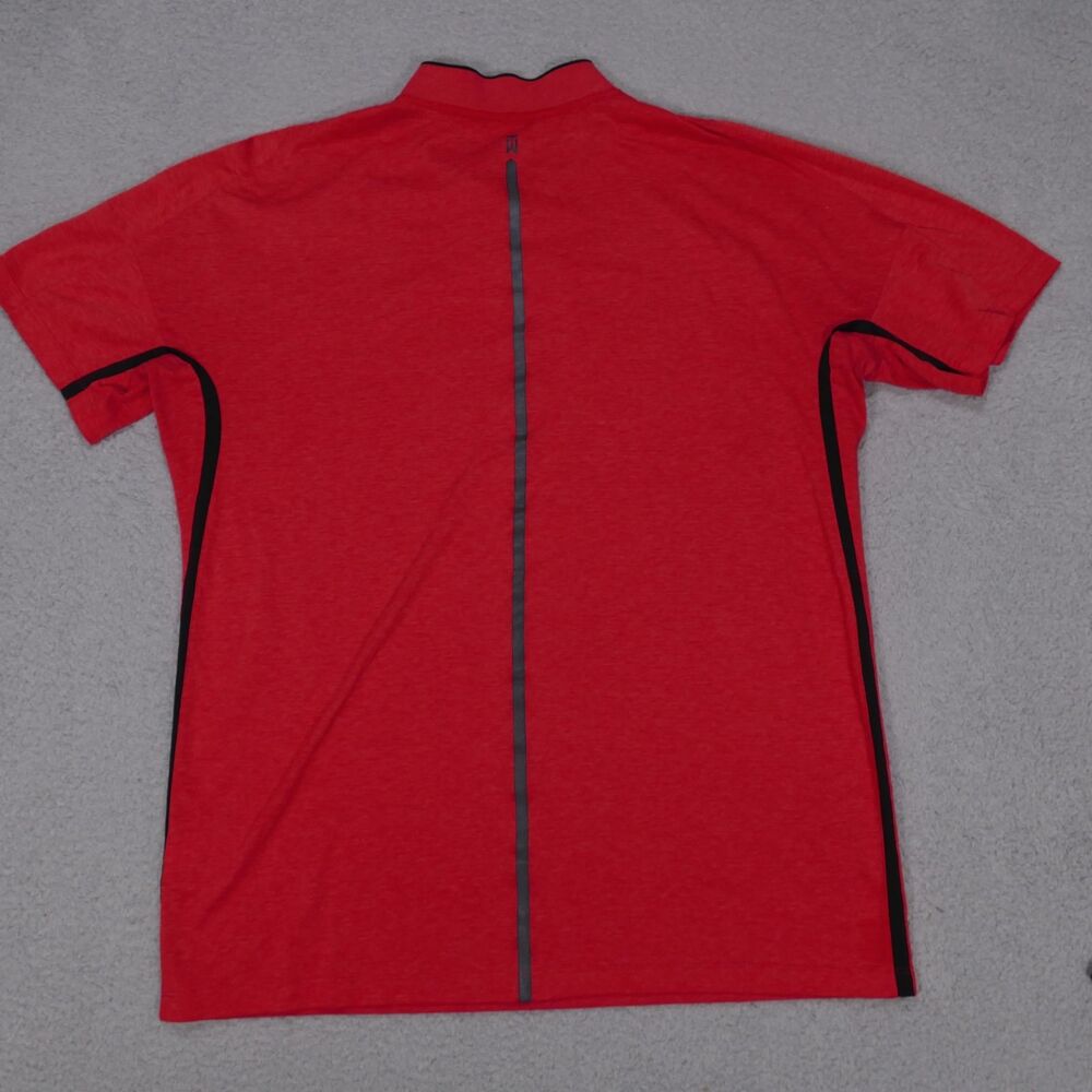 Nike Tiger Woods Collection Max Blade Collar Polo Shirt Red Men's L 726187-672 - Picture 10 of 13